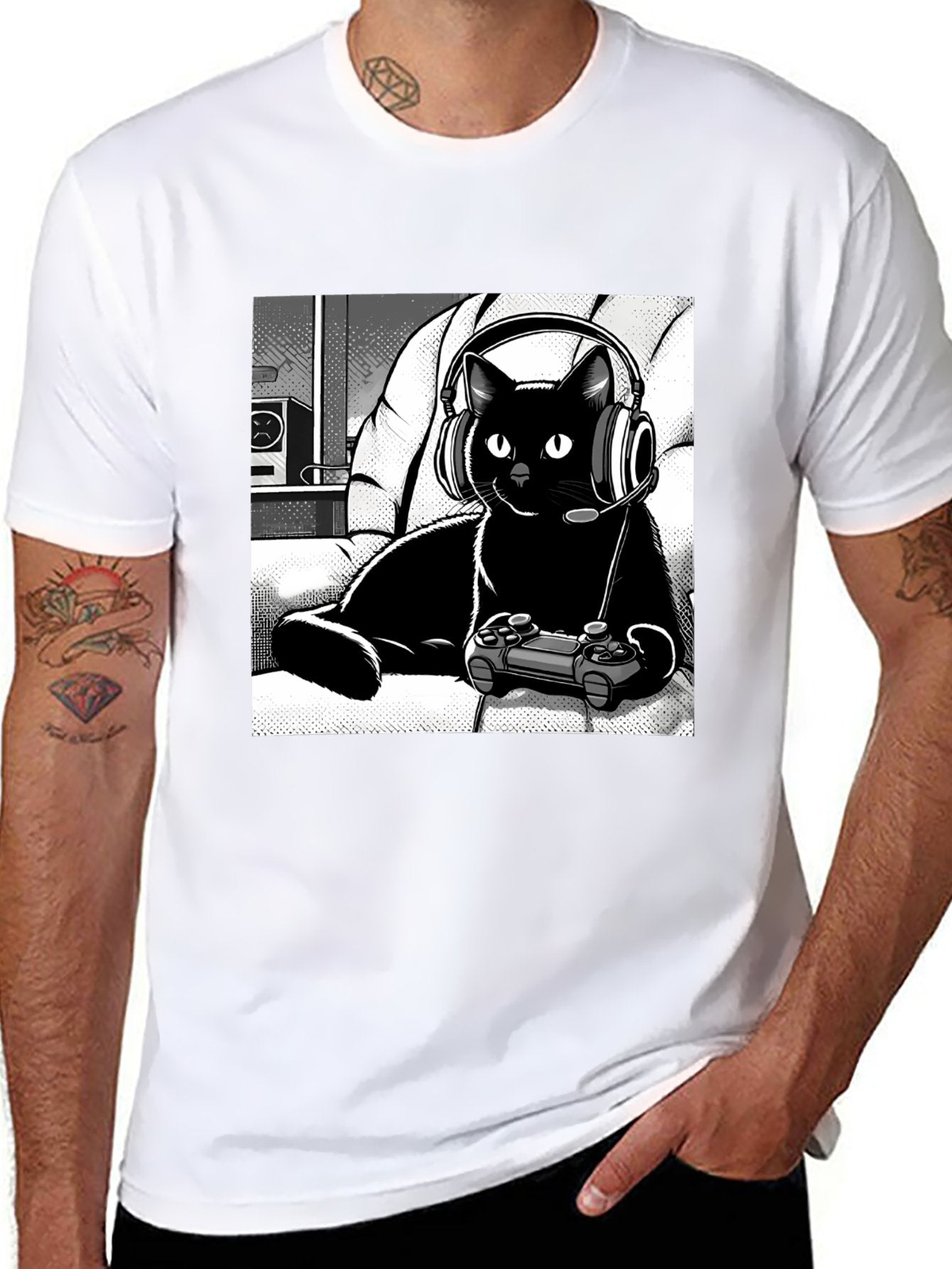 Unisex Graphic T-Shirt for Men & Women, Print Tee, Soft Cotton Casual Short Sleeve Top, Streetwear Shirt