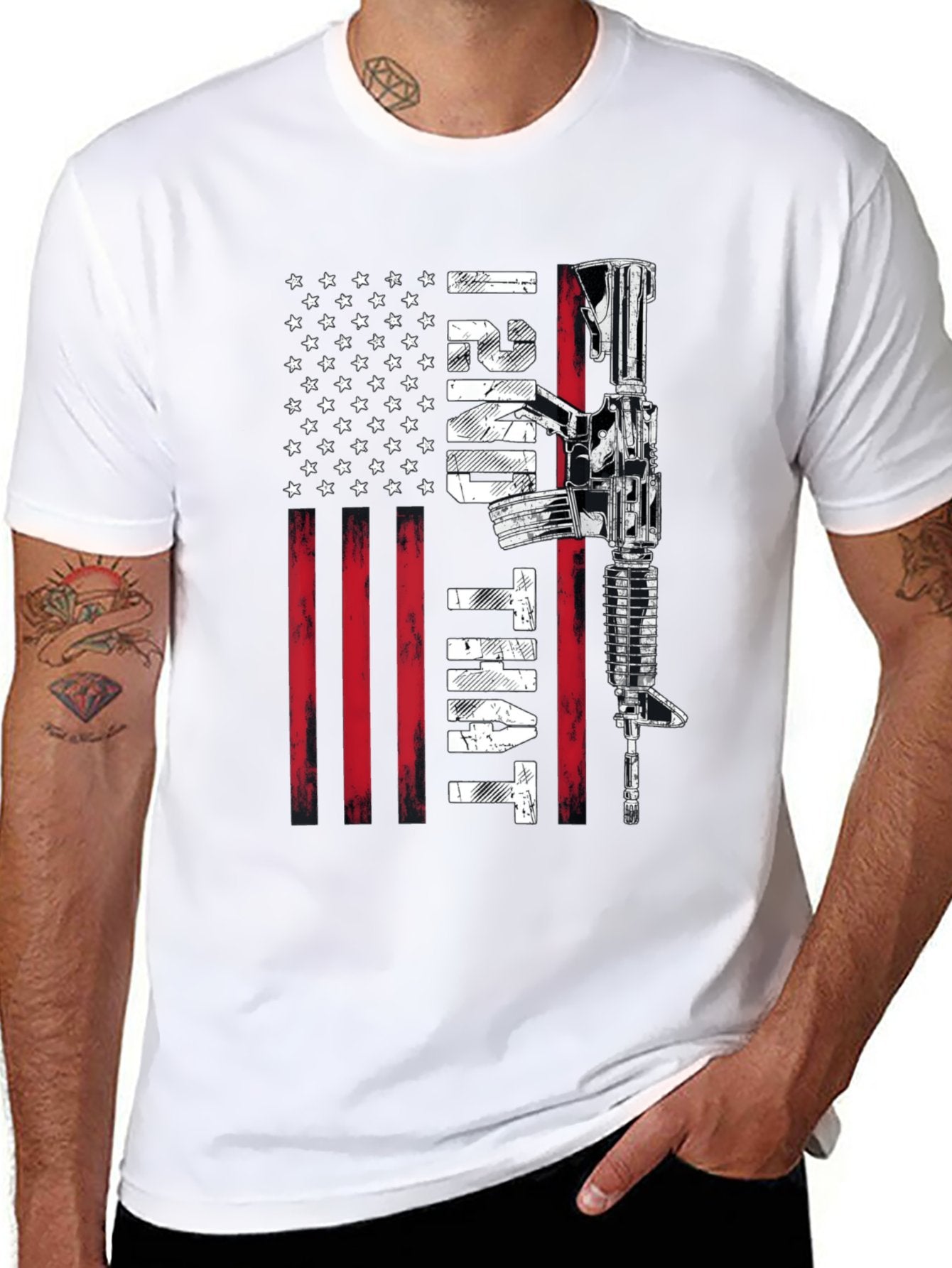 Unisex Graphic T-Shirt Print Tee Soft Cotton Casual Tee for Men & Women