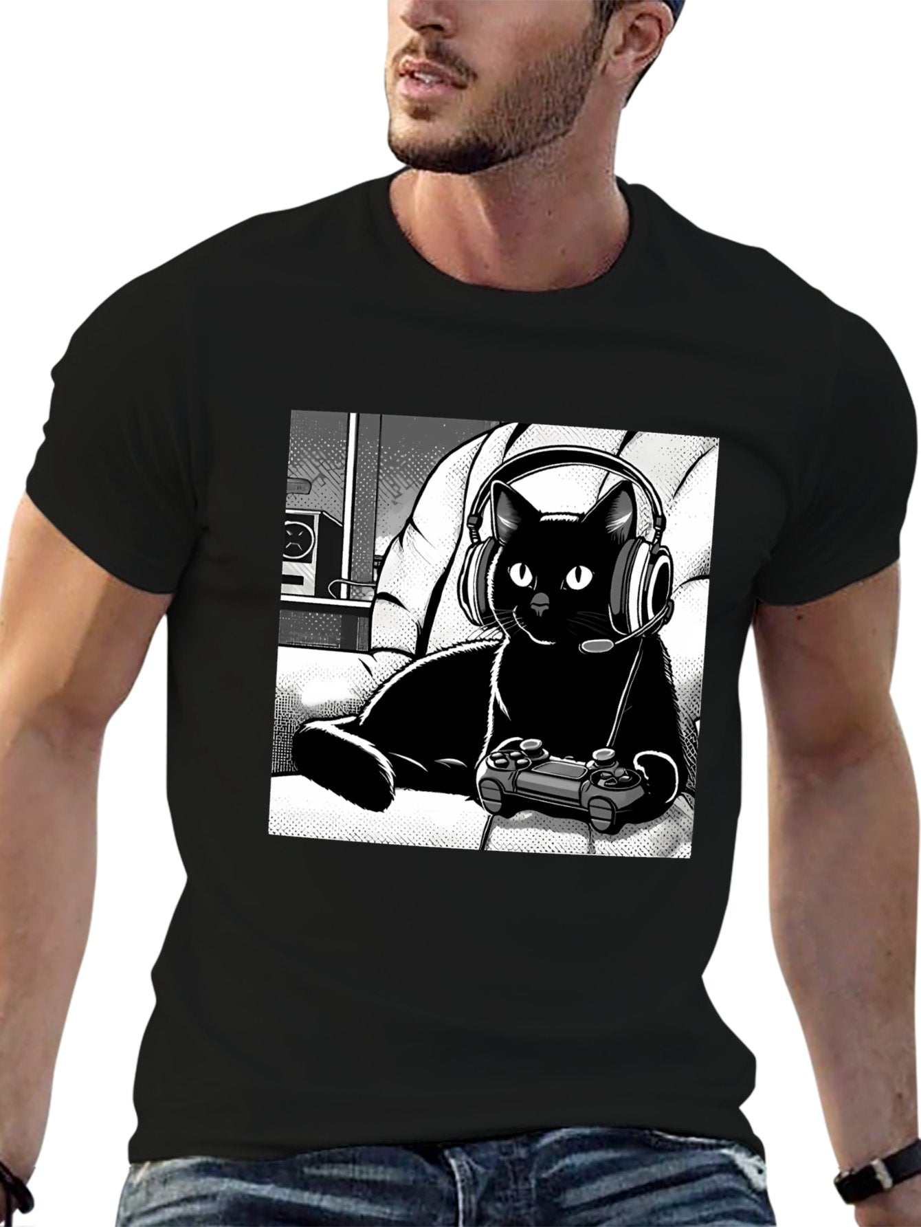 Unisex Graphic T-Shirt for Men & Women, Print Tee, Soft Cotton Casual Short Sleeve Top, Streetwear Shirt