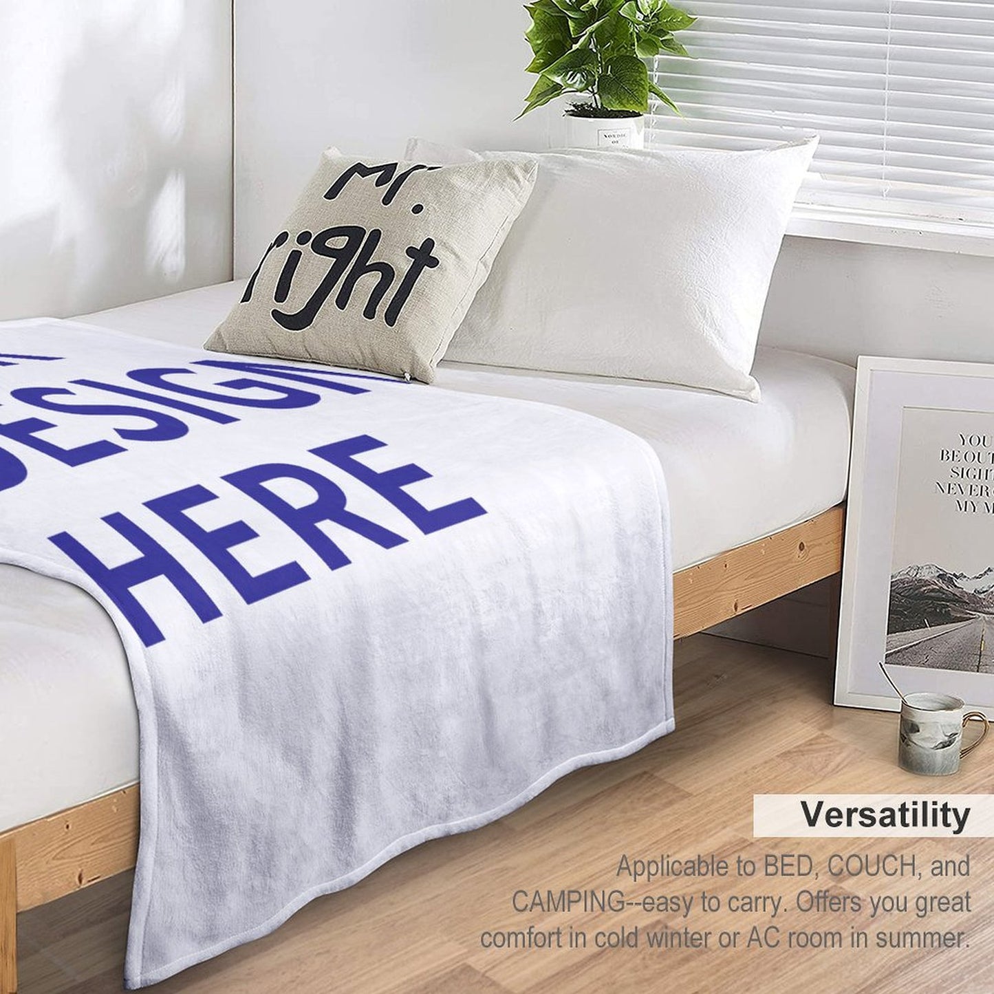 280gsm Flannel Throw Blanket for Bedroom