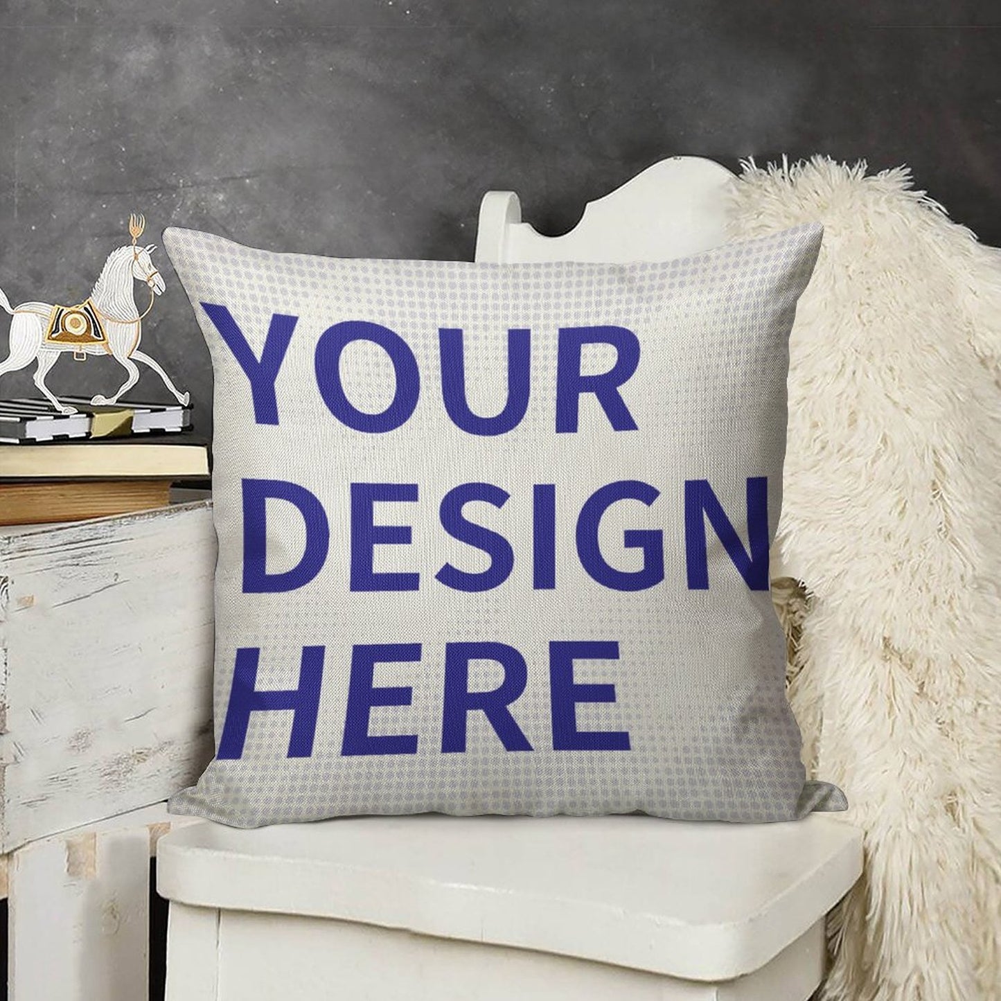 Faux Linen Pillow Cover (Single Pack)