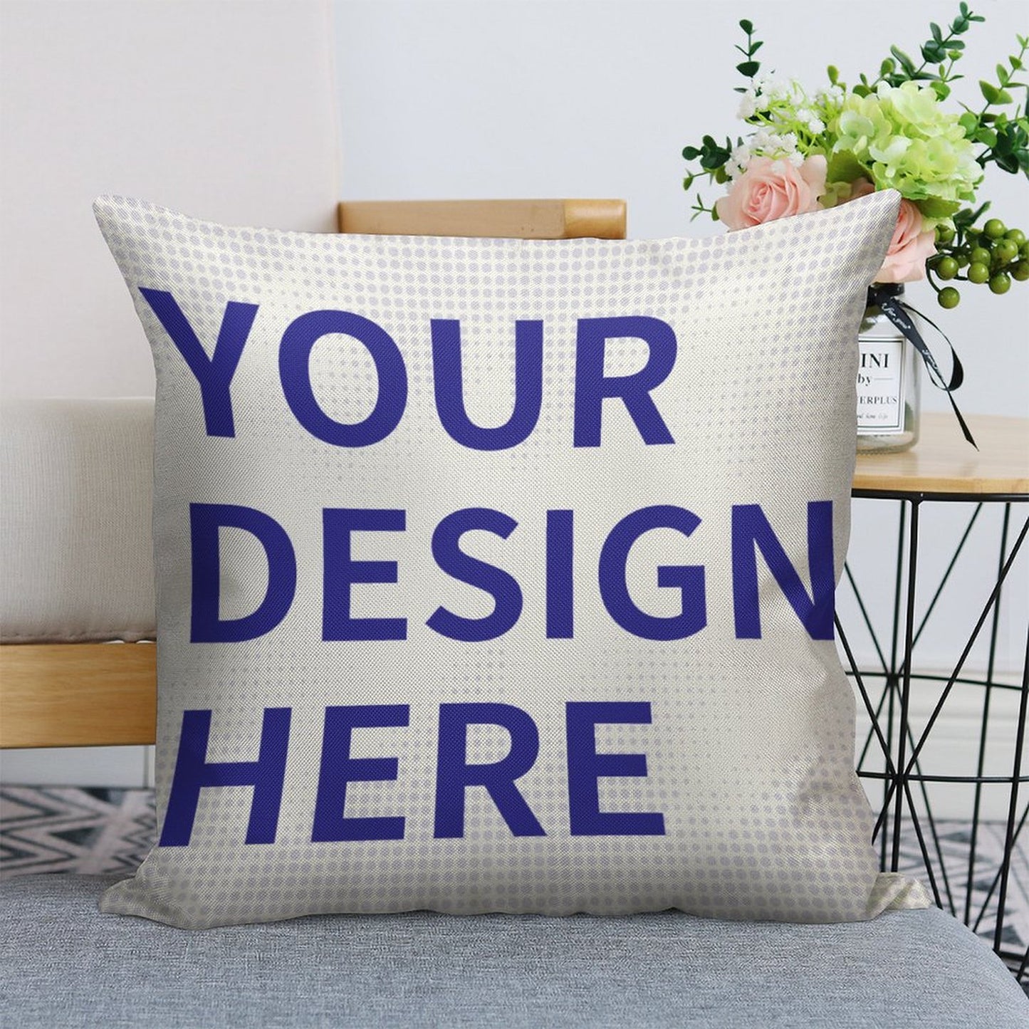 Faux Linen Pillow Cover (Single Pack)