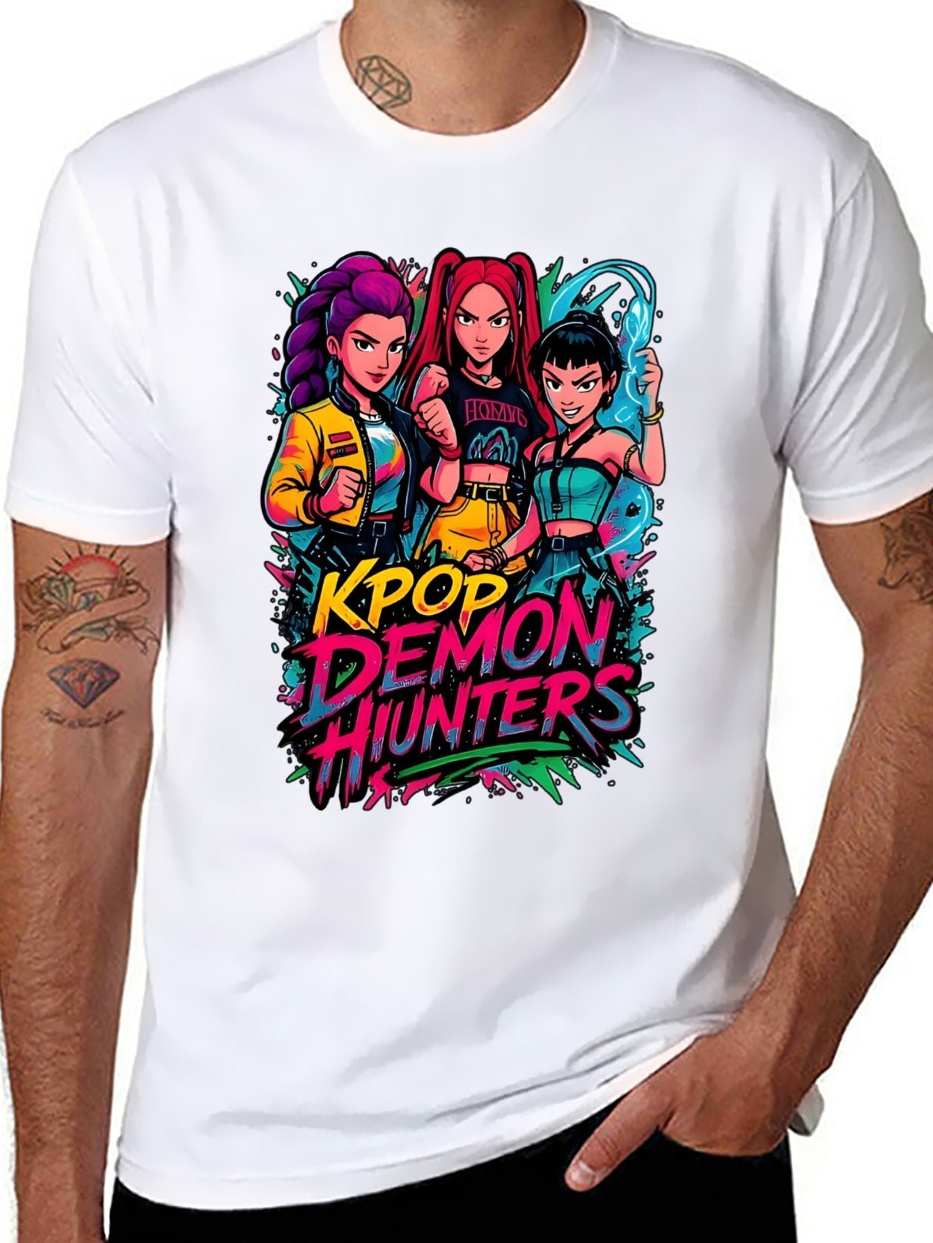 Unisex Graphic T-Shirt Print Tee Soft Cotton Casual Tee for Men & Women