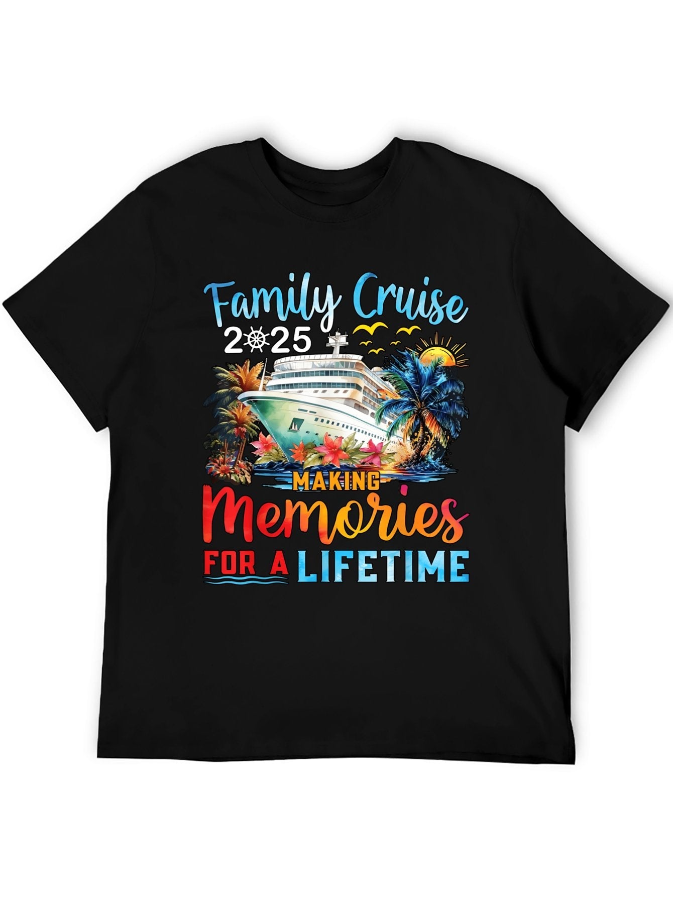 Unisex Graphic T-Shirt Print Tee Soft Cotton Casual Tee for Men & Women