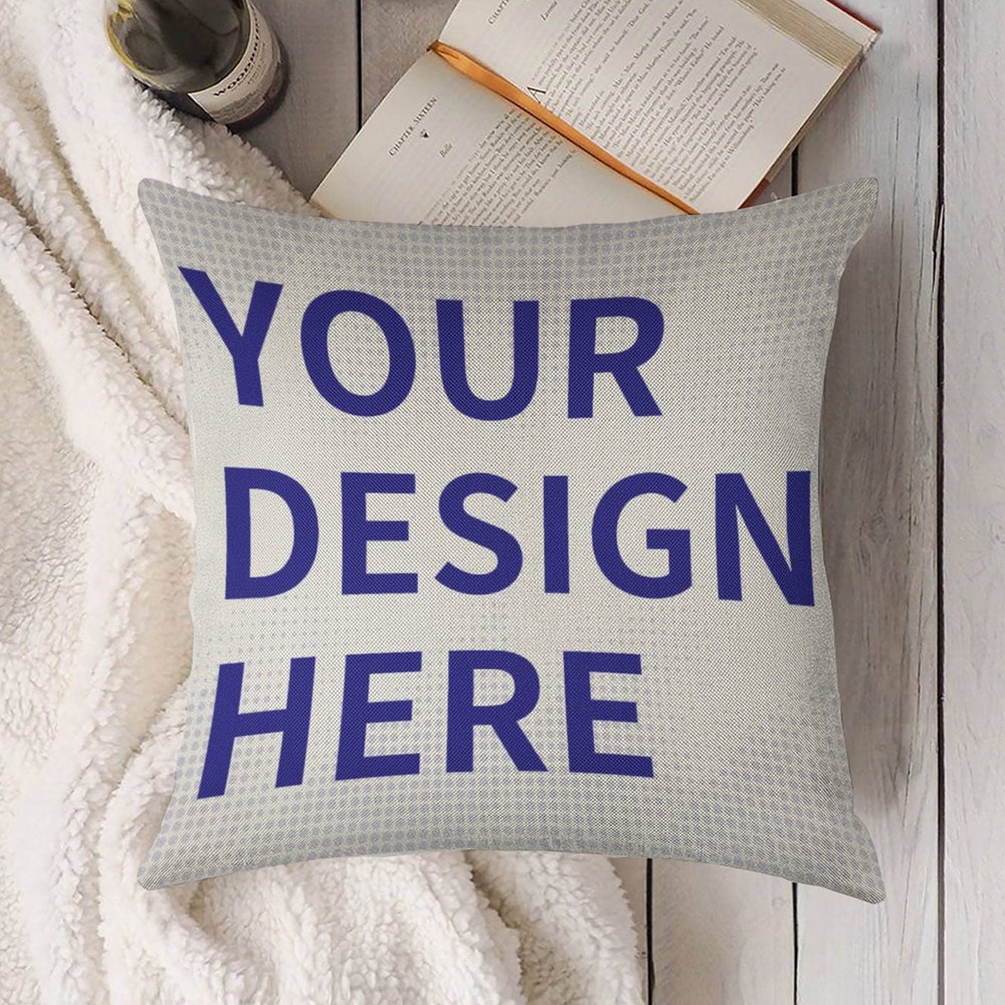 Faux Linen Pillow Cover (Single Pack)