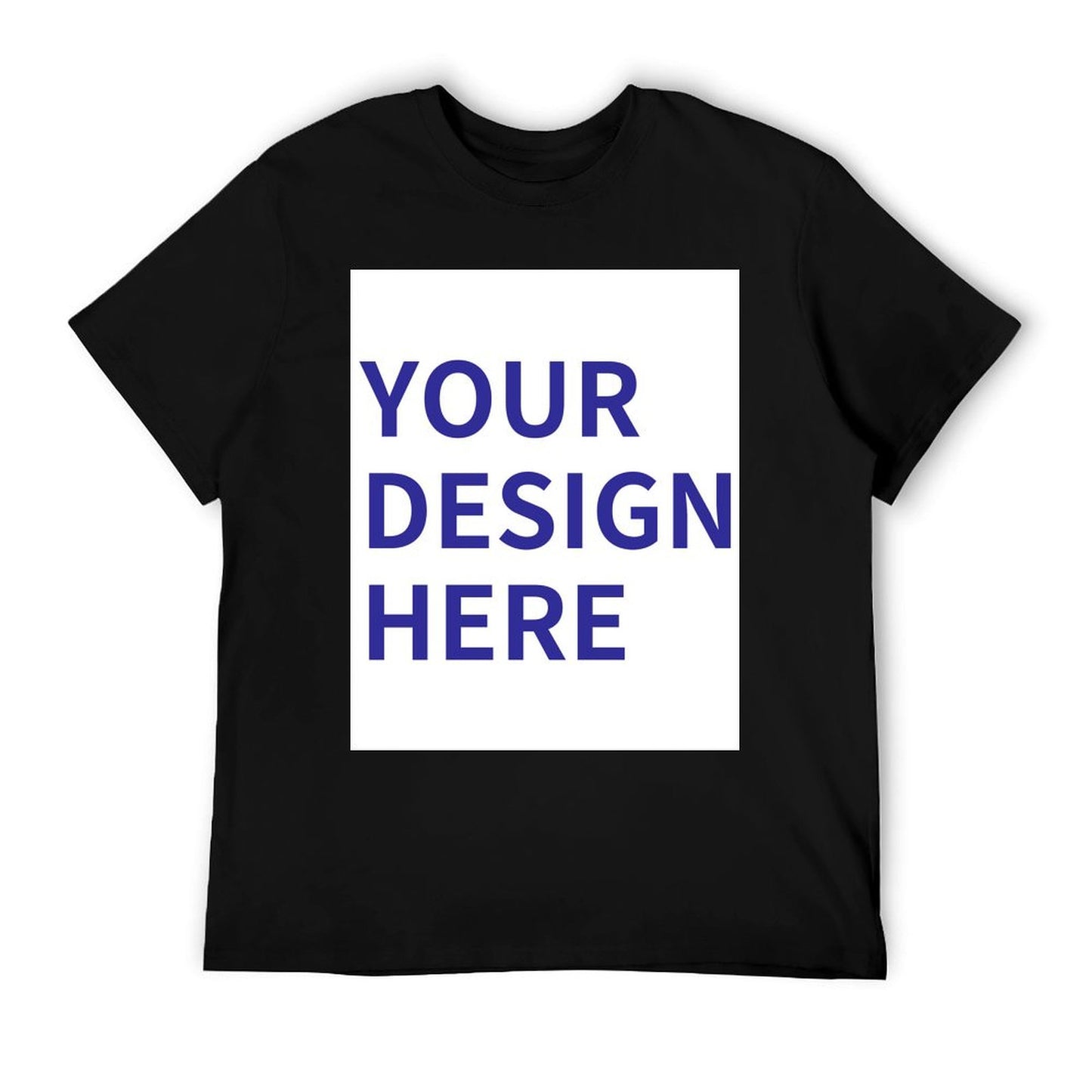 DTG 180gsm Men's T-Shirt Mockups Tees with Front Print Designs (High Definition & Front Printing)